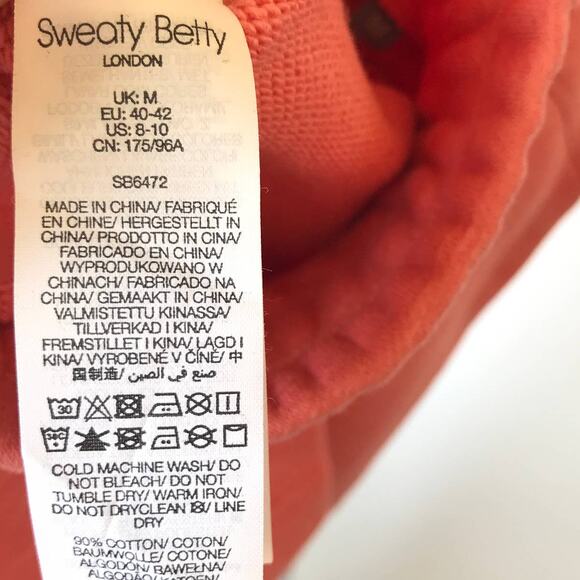 Sweaty Betty Blush Pink Essentials High Waist Longline Sweat Shorts - Picture 11 of 11